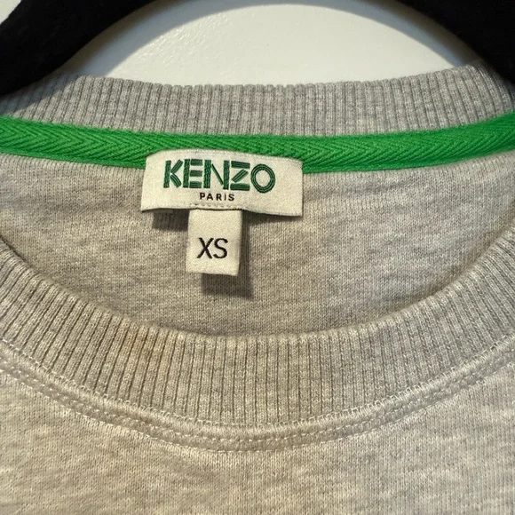 Kenzo Gray Tiger Graphic Crewneck Sweater - Picture 2 of 3